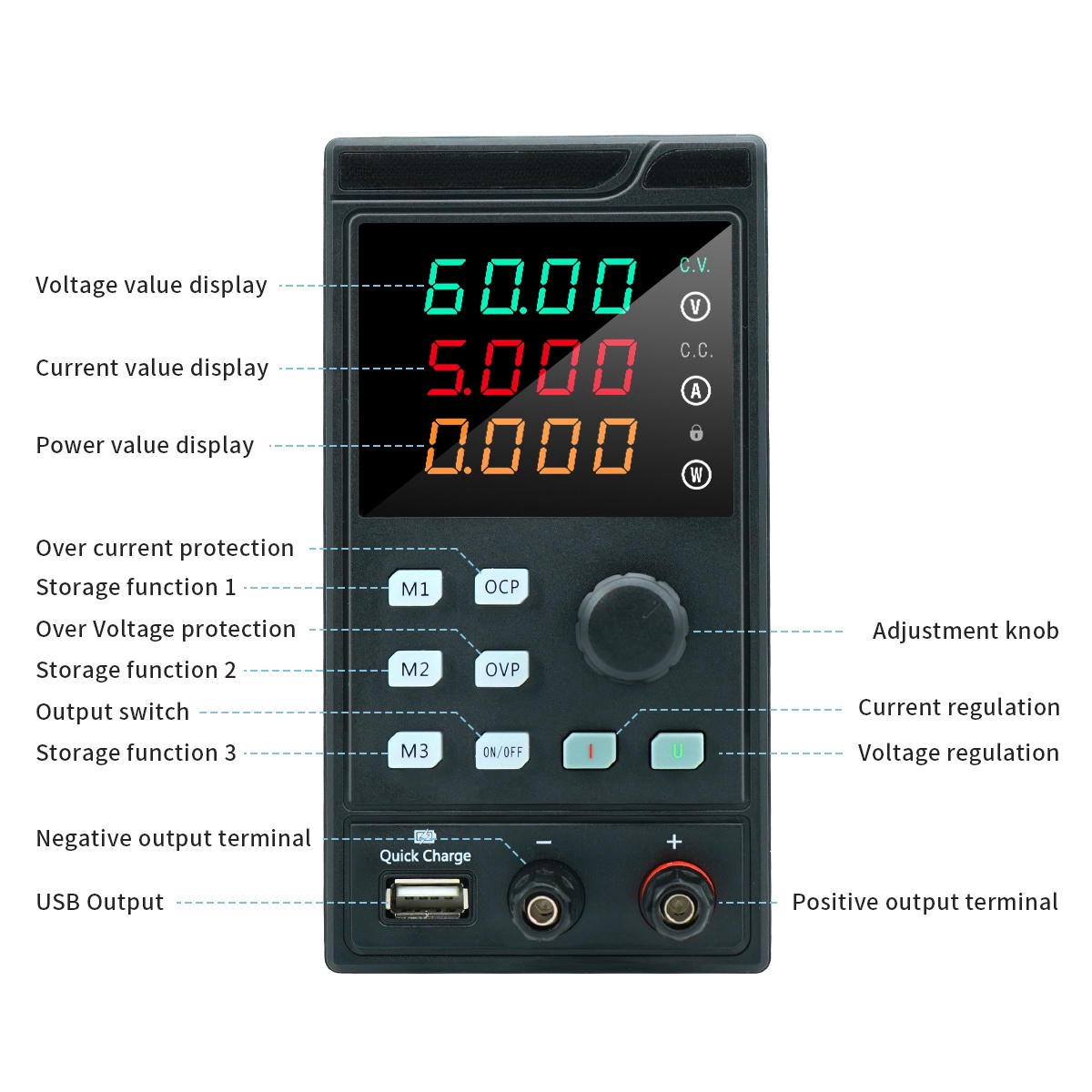MYAMI 30V 32V 10A with USB/RS4 - Programmable Dc Power Supply 60V 10A review and price